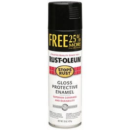 Stops Rust Spray Enamel, Black Gloss, 16-oz. Bonus