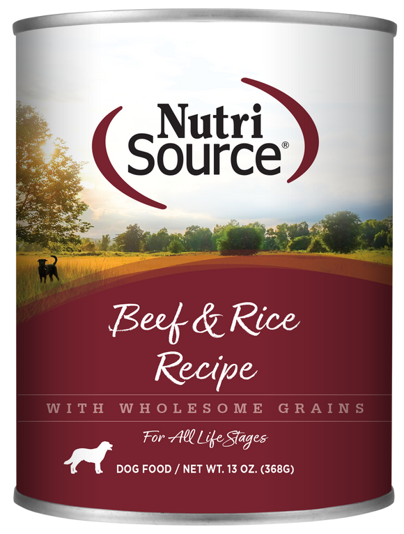 NutriSource® Beef & Rice Recipe Healthy Wet Dog Food (13 oz)