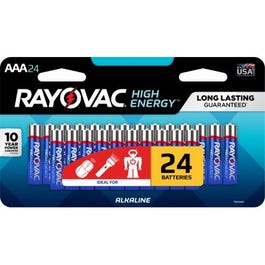 Alkaline Batteries, AAA, 24-Pk.