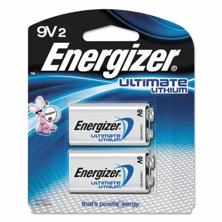 Energizer® Ultimate Lithium™ Batteries 9V 2 pack (9V)