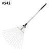 Centurion 542 Telescopic steel leaf rake with adjustable folding head