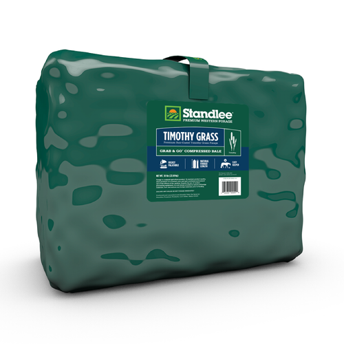 Standlee Premium Western Forage Timothy Grass Grab & Go Compressed Hay Bale