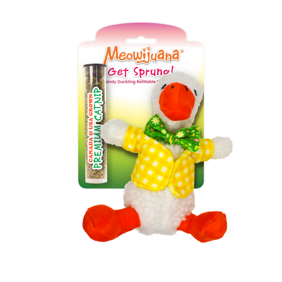 Meowijuana Get Sprung Duckling Cat Toy (1 Count)