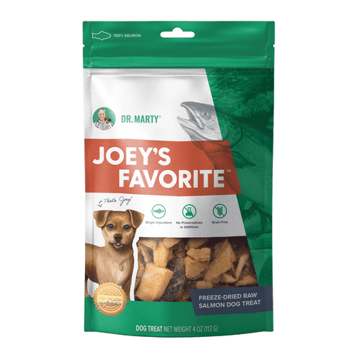 Dr. Marty Joey’s Favorite 100% Freeze-Dried Raw Salmon Dog Treats (4-oz)