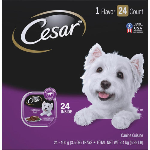 Cesar Classic Loaf Filet Mignon Adult Wet Dog Food (24-Pack)