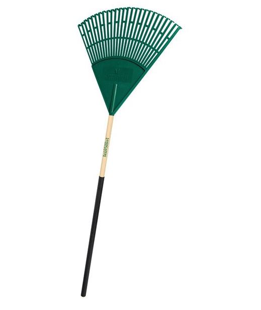 Landscapers Select Lawn/Leaf Rake Poly Tine Wood Handle