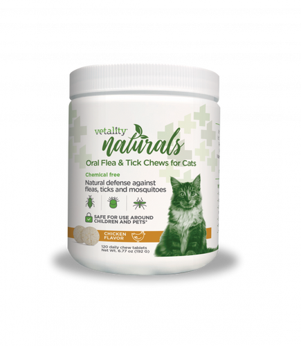 Vetality Naturals Cat Flea & Tick Chew 120ct