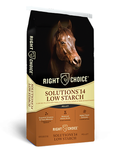 Right Choice Feeds Solutions 14 Low Starch Pellet Horse Feed