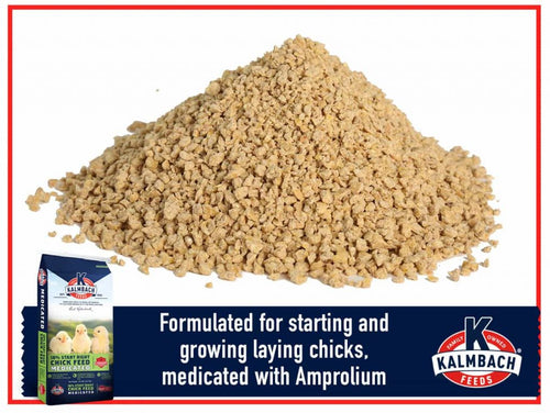 Kalmbach 18% Start Right® Chick Feed (Medicated) (50 Lb.)