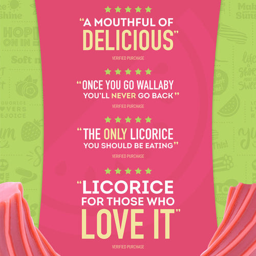 Wiley Wallaby Gourmet Watermelon Licorice