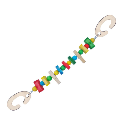 A&E Cage Hanging Wood Chew With Treat Clips