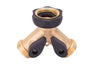 Landscapers Select Y-Connector W/Shutoff Brass