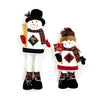 Land & Sea Metal Snowman W/ Skis & Signs