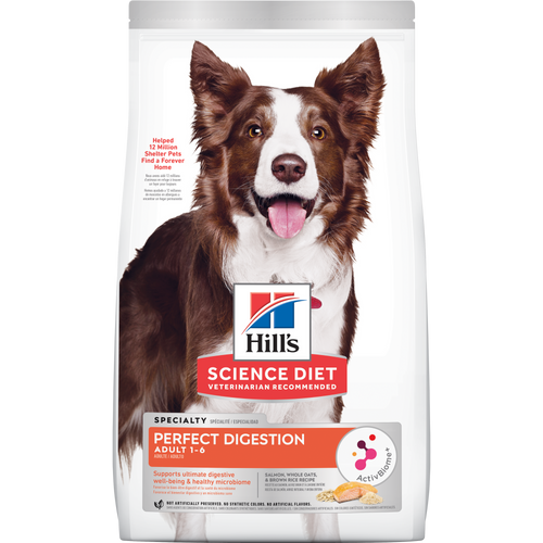 Hill's Science Diet Adult Perfect Digestion Salmon & Brown Rice Recipe Dog Food