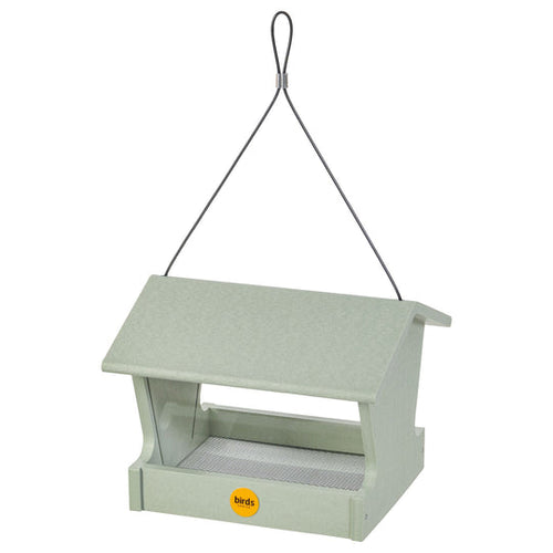 Birds Choice Medium Hopper Feeder in Sage Green Recycled Plastic