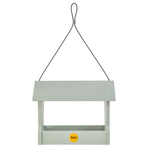 Birds Choice Medium Hopper Feeder in Sage Green Recycled Plastic