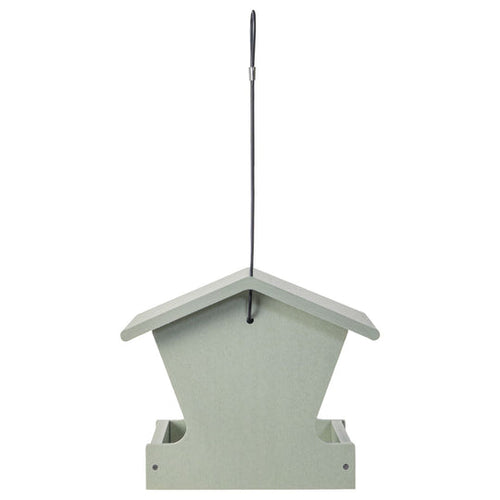 Birds Choice Medium Hopper Feeder in Sage Green Recycled Plastic