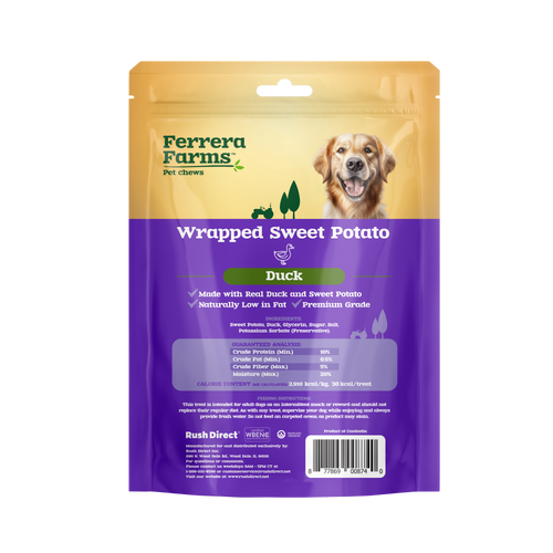 Ferrera Farms Duck Wrapped Sweet Potato Dog Treats