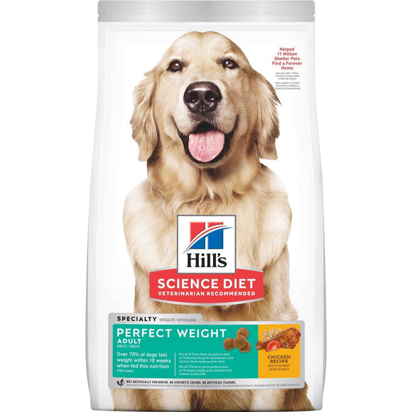Hill's Science Diet Adult Perfect Weight Chicken Recipe Dog Food (25 LB)