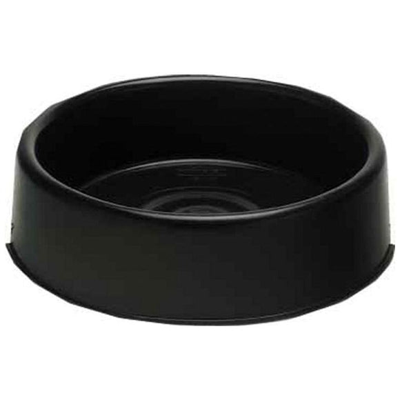 FORTIFLEX ROUND PLASTIC PAN FEEDER (12 QUART, BLACK)