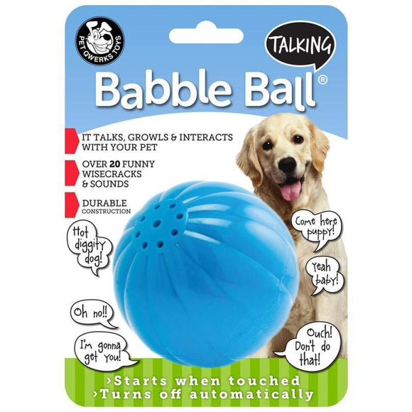 TALKING BABBLE BALL (LARGE, BLUE)