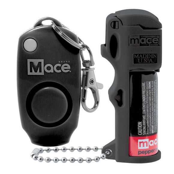 Mace Pocket Size Mace Pepper Spray and Personal Alarm Value Kit- Ideal self defense keychain for women, 10 ft range, Made in the USA,Available in Pink, Black, Yellow, Blue, Orange and Green