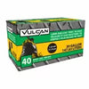 Vulcan Heavy Duty Lawn And Leaf Bag With Ties, Black, 39 Gallon