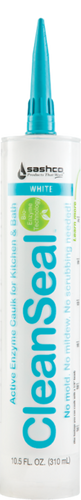 Sashco 6 Oz CleanSeal Active Enzyme Adhesive Caulk, White