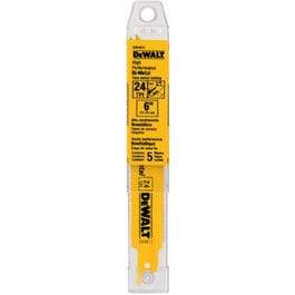 5-Pk., 6-In. 24-TPI Bi-Metal Reciprocating Saw Blade