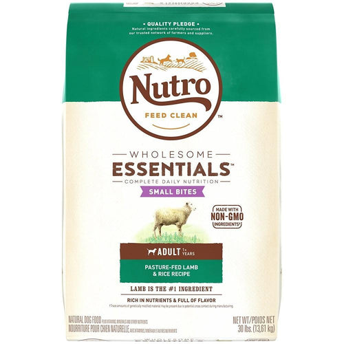 Nutro Wholesome Essentials Small Bites Adult Pasture-Fed Lamb & Rice Dry Dog Food