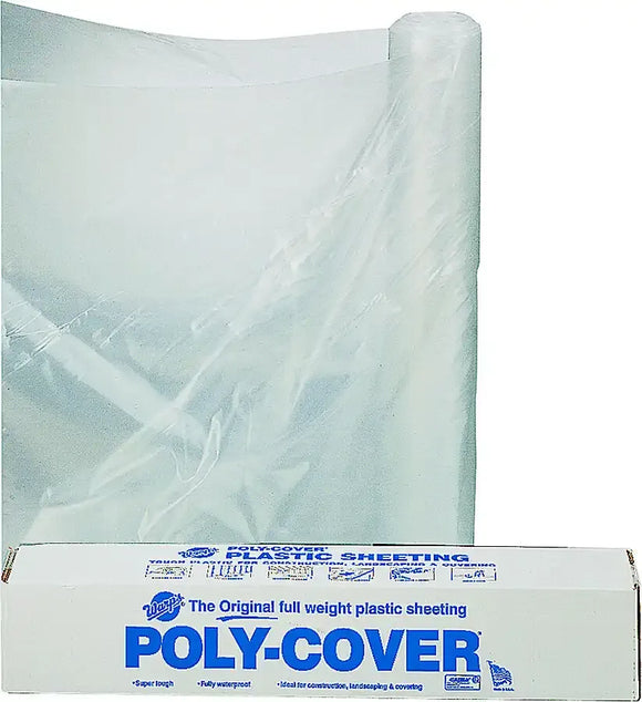 Orgill Poly 4X10-C Poly Film 4 Mil Clear Polyethylene Film (10'x 100')