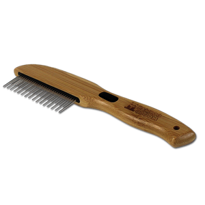 Bamboo Groom Rotating Pin Comb with 31 Rounded Pins
