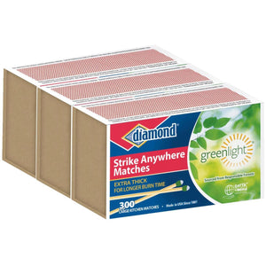 Diamond 2-3/8 In. 300-Count Strike Anywhere Kitchen Matches (3-Pack)