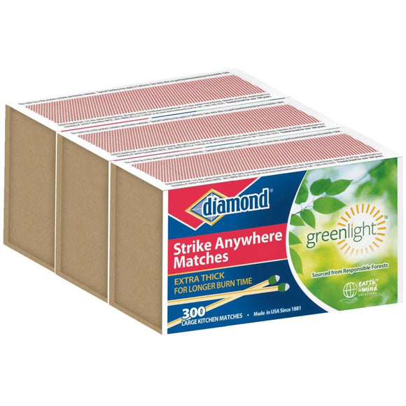 Diamond 2-3/8 In. 300-Count Strike Anywhere Kitchen Matches (3-Pack)