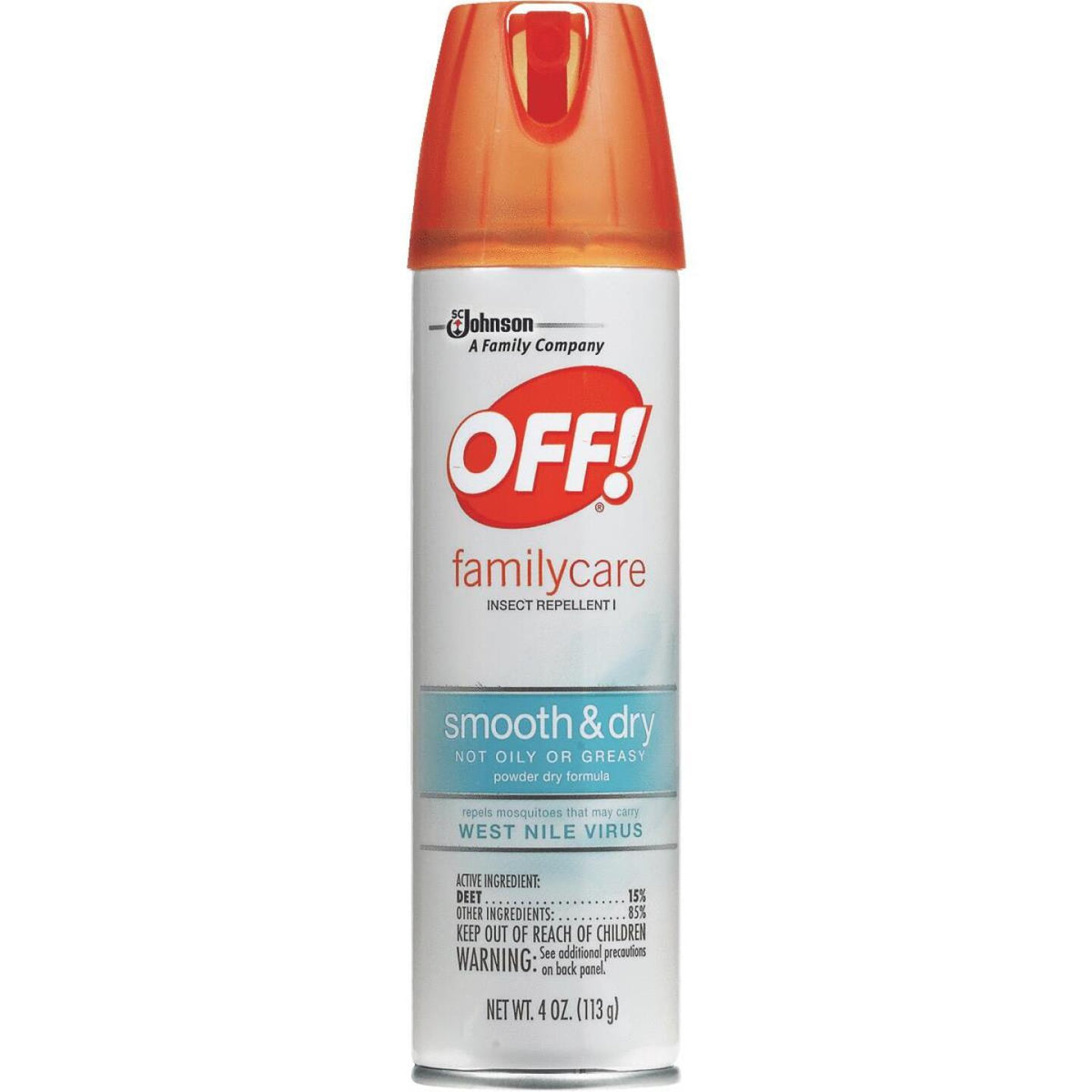 Off Family Care 4 Oz. Dry Insect Repellent Aerosol Spray Nescopeck