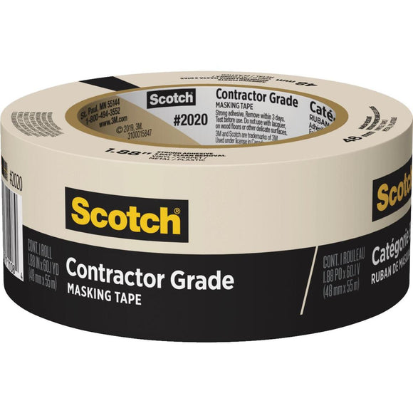 3M Scotch 1.88 In. x 60.1 Yd. Contractor Grade Masking Tape