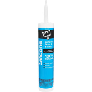 DAP 9.8 Oz. Window, Door & Siding Silicone Sealant, Clear