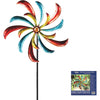 Alpine Jeweled Colorful Metal Blade Windmill Spinner Garden Stake