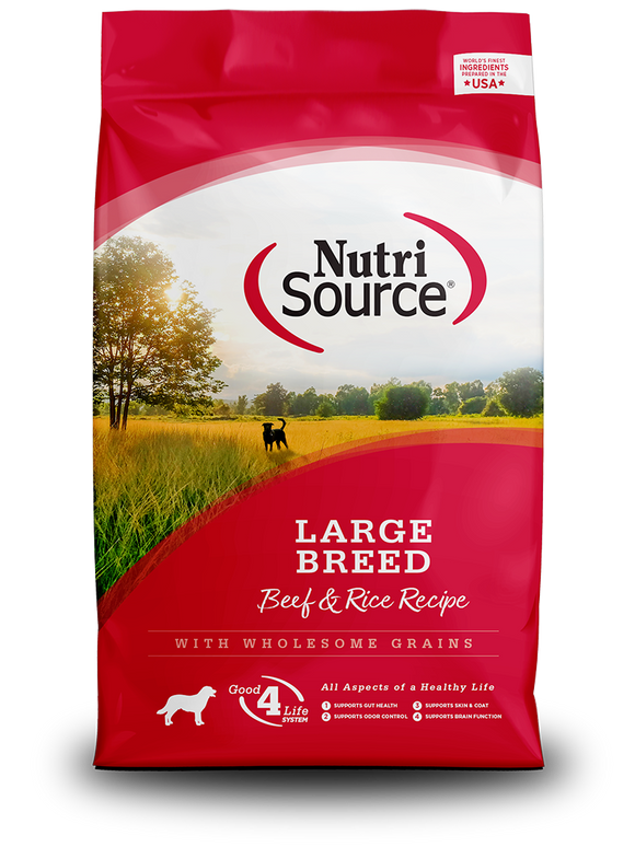 KLN NutriSource Large Breed Beef & Rice Recipe