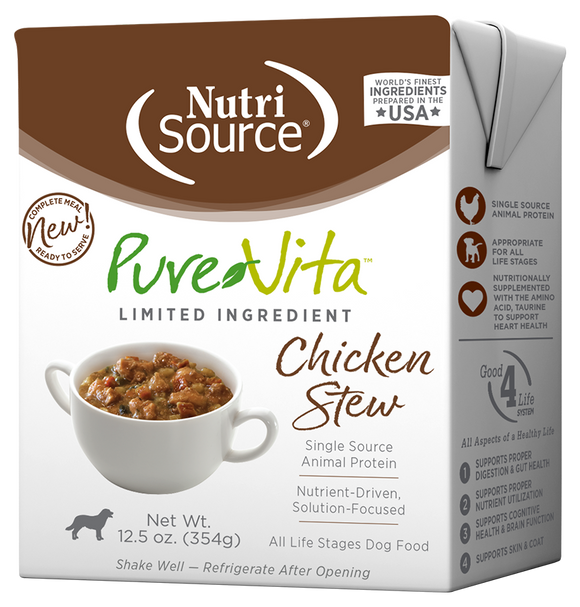 NutriSource® PureVita™ Chicken Stew Limited Ingredient Wet Dog Food