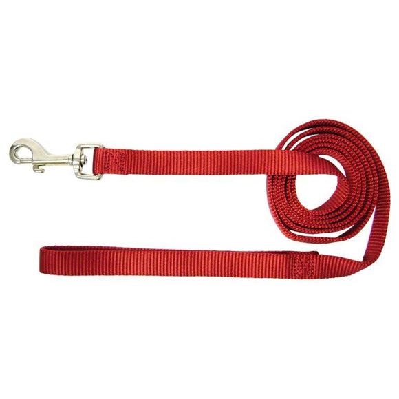 Hamilton Single Thick 6' Long Leashes Red