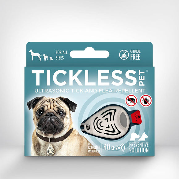 TICKLESS® Pet - Chemical-free, ultrasonic tick and flea repellent for pets (Beige)