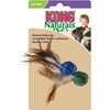 KONG NATURALS CRINKLE BALL W/FEATHERS